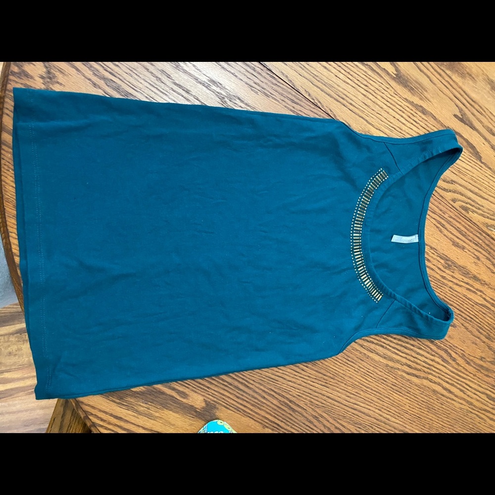 Massing Teal tank top large